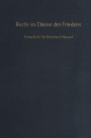 Cover von Recht im Dienst des Friedens.