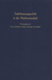 Cover von Stabilisierungspolitik in der Marktwirtschaft.
