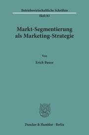 Cover von Markt-Segmentierung als Marketing-Strategie.