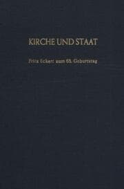Cover von Kirche und Staat.