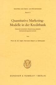 Cover von Quantitative Marketingmodelle in der Kreditbank.