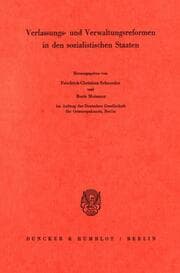 Cover von Verfassungs- und Verwaltungsreformen in den sozialistischen Staaten.
