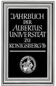 Cover von Jahrbuch der Albertus-Universität zu Königsberg-Pr.