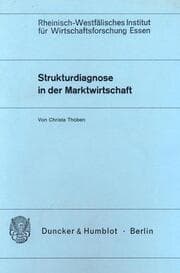 Cover von Strukturdiagnose in der Marktwirtschaft.