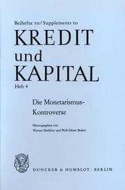 Cover von Die Monetarismus-Kontroverse.