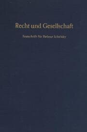 Cover von Recht und Gesellschaft.