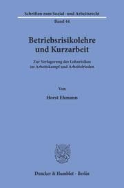Cover von Betriebsrisikolehre und Kurzarbeit.