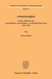 Cover von Arbeitslosigkeit.