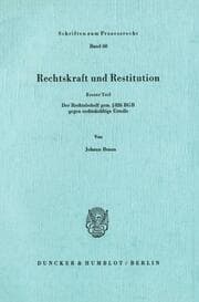 Cover von Rechtskraft und Restitution.