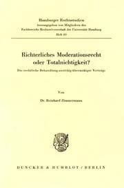 Cover von Richterliches Moderationsrecht oder Totalnichtigkeit?