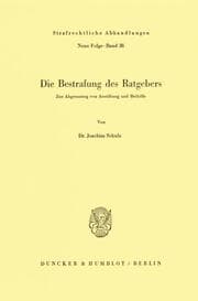 Cover von Die Bestrafung des Ratgebers.