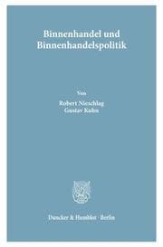 Cover von Binnenhandel und Binnenhandelspolitik.