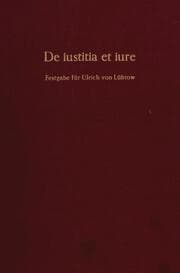 Cover von De iustitia et iure.