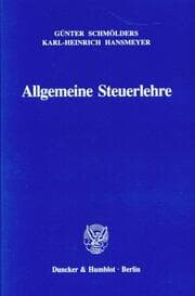 Cover von Allgemeine Steuerlehre.