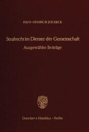 Cover von Strafrecht im Dienste der Gemeinschaft.