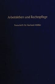 Cover von Arbeitsleben und Rechtspflege.