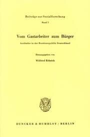 Cover von Vom Gastarbeiter zum Bürger.