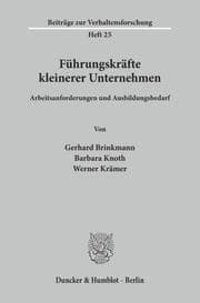 Cover von Führungskräfte kleinerer Unternehmen.
