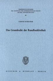 Cover von Das Grundrecht der Rundfunkfreiheit.