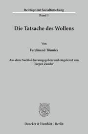 Cover von Die Tatsache des Wollens.