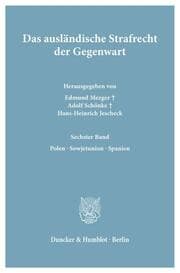 Cover von Das ausländische Strafrecht der Gegenwart.