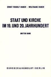 Cover von Staat und Kirche im 19. und 20. Jahrhundert.