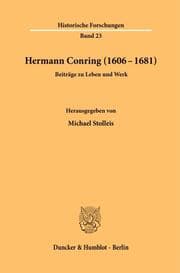Cover von Hermann Conring (1606 - 1681).