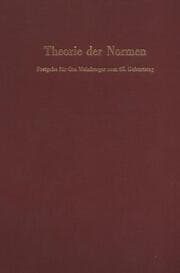Cover von Theorie der Normen.