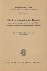 Cover von Die Konzentration im Handel.