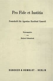 Cover von Pro Fide et Iustitia.