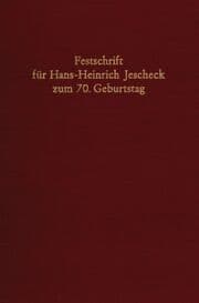 Cover von Festschrift für Hans-Heinrich Jescheck zum 70.Geburtstag.