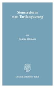 Cover von Steuerreform statt Tarifanpassung.