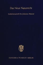 Cover von Das Neue Naturrecht.