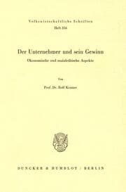 Cover von Der Unternehmer und sein Gewinn.