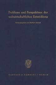 Cover von Probleme und Perspektiven der weltwirtschaftlichen Entwicklung.