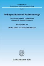Cover von Rechtsgeschichte und Rechtssoziologie.