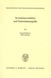 Cover von Investitionsverhalten und Unternehmensgröße.