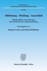 Cover von Ablehnung - Meidung - Ausschluß.