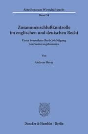 Cover von Zusammenschlußkontrolle im englischen und deutschen Recht