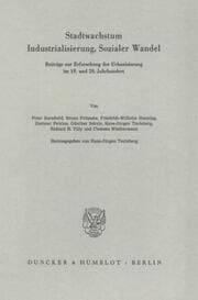 Cover von Stadtwachstum, Industrialisierung, Sozialer Wandel.