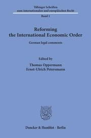 Cover von Reforming the International Economic Order.