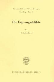 Cover von Die Eignungsdelikte.