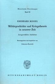 Cover von Militärgeschichte und Kriegstheorie in neuerer Zeit.