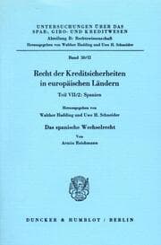 Cover von Das spanische Wechselrecht.