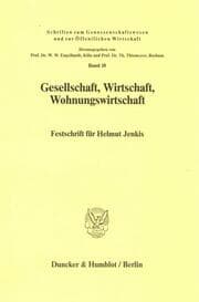 Cover von Gesellschaft, Wirtschaft, Wohnungswirtschaft.