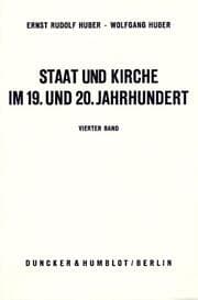 Cover von Staat und Kirche im 19. und 20. Jahrhundert.