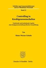 Cover von Controlling in Kreditgenossenschaften.