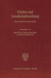 Cover von Frieden und Gesellschaftsordnung.