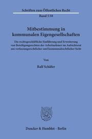 Cover von Mitbestimmung in kommunalen Eigengesellschaften.