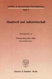 Cover von Handwerk und Außenwirtschaft.